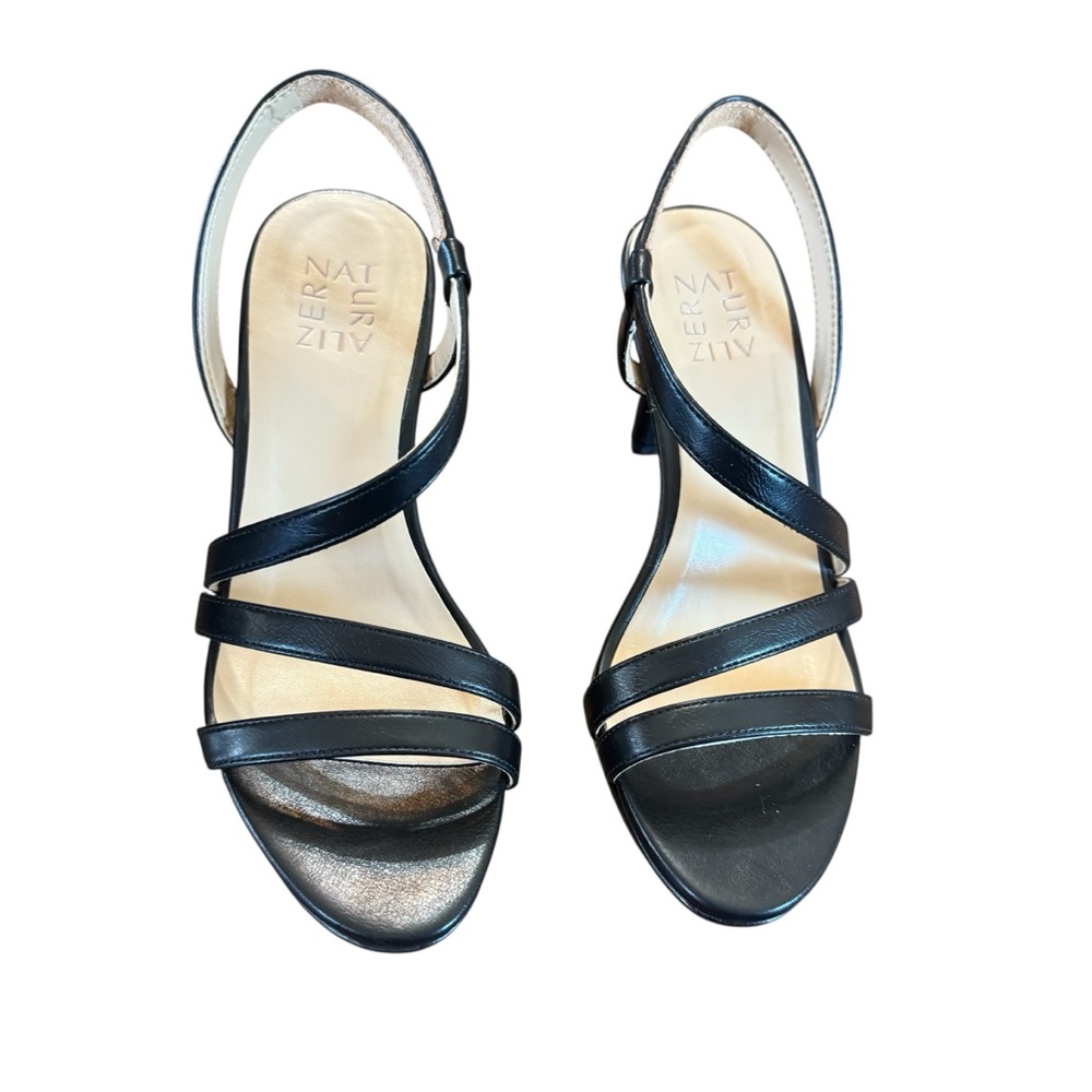 Naturalizer Brenta Black Strappy Dress Sandals Size 7 - Picture 2 of 10